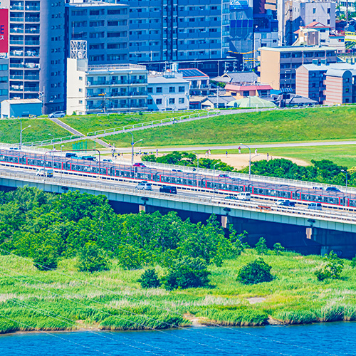 十三周辺のおすすめスポット「淀川河川公園西中島地区」